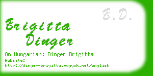 brigitta dinger business card